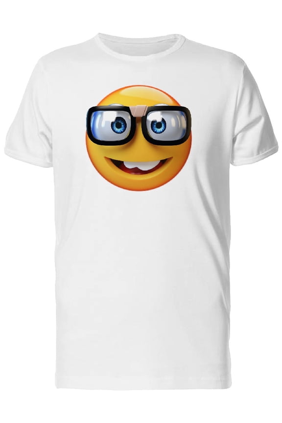 Cool Happy Nerd Icon Tee Men's -Image by Shutterstock