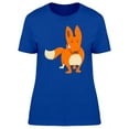 thumbnail image 1 of Cool Happy Orange Fox Cartoon T-Shirt Women -Image by Shutterstock, Female Small, 1 of 2