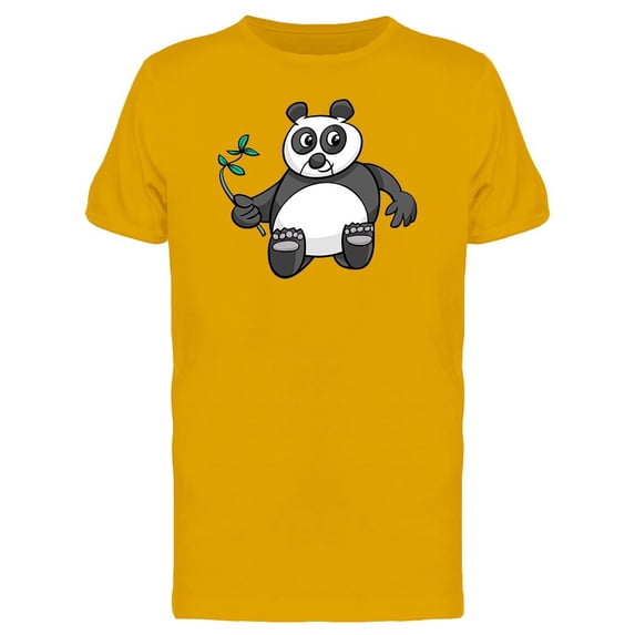Cool Happy Panda Cartoon Tee Men's -Image by Shutterstock