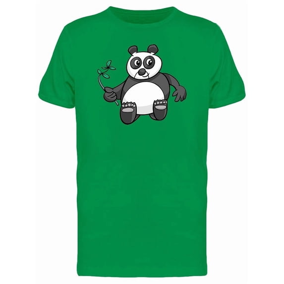 Cool Happy Panda Cartoon Tee Men's -Image by Shutterstock