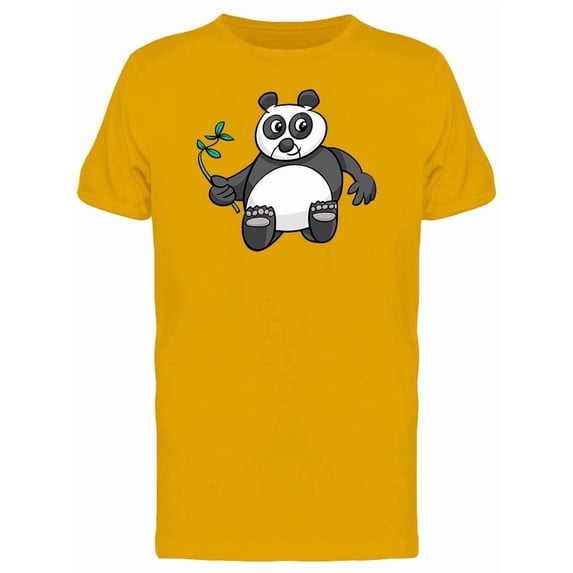 Cool Happy Panda Cartoon Tee Men's -Image by Shutterstock