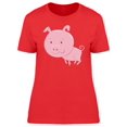 thumbnail image 1 of Cool Happy Pig Cartoon T-Shirt Women -Image by Shutterstock, Female Medium, 1 of 2