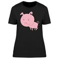 thumbnail image 1 of Cool Happy Pig Cartoon T-Shirt Women -Image by Shutterstock, Female XX-Large, 1 of 2