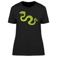 thumbnail image 1 of Cool Happy Snake Cartoon T-Shirt Women -Image by Shutterstock, Female Medium, 1 of 2