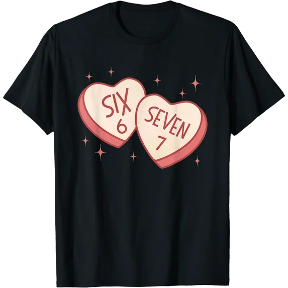 Cool Heart Numbers T-Shirt for Valentine's Day Fun and Memorable Gifts ...