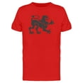 thumbnail image 1 of Cool Heraldic Lion Doodle T-Shirt Men -Image by Shutterstock, Male XX-Large, 1 of 2
