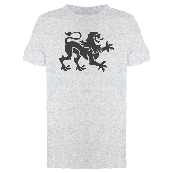 Cool Heraldic Lion Doodle T-Shirt Men -Image by Shutterstock, Male x-Large