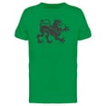 thumbnail image 1 of Cool Heraldic Lion Doodle Tee Men's -Image by Shutterstock, 1 of 1