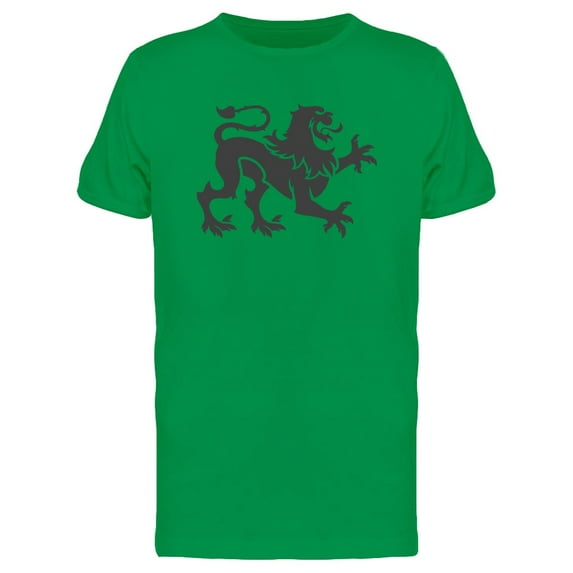 Cool Heraldic Lion Doodle Tee Men's -Image by Shutterstock
