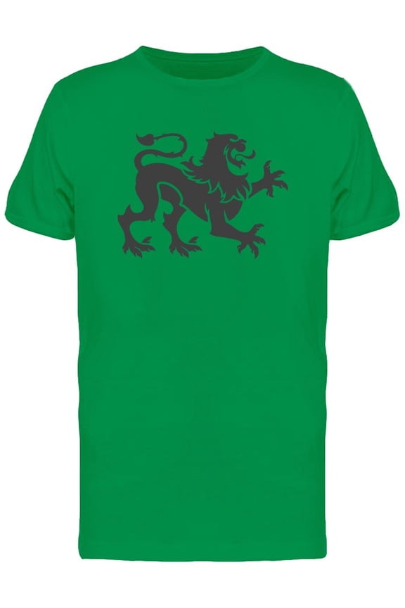 Cool Heraldic Lion Doodle Tee Men's -Image by Shutterstock