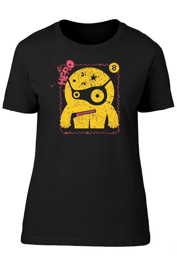 Cool Hero Grunge Funny Monster T-Shirt Women -Image by Shutterstock, Female Medium