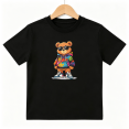 thumbnail image 1 of Cool Hip Hop Bear Sunglasses Boys Graphic Tees Streetwear Kids T-Shirt 100% Cotton Short Sleeve Tops Ages 4-13Y, 1 of 5