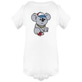 thumbnail image 1 of Cool Hip Hop Cartoon Koala Bodysuit Infant -Image by Shutterstock,  6 Months, 1 of 2