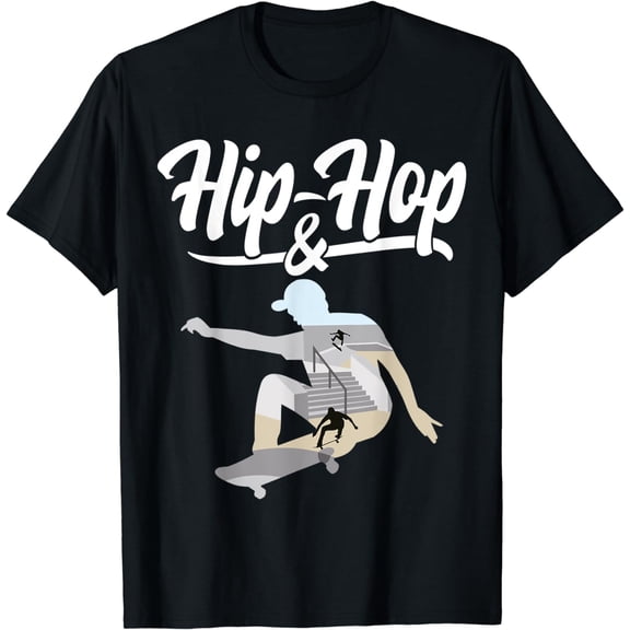 Cool Hip Hop Skate Fans Hip-Hop Skateboarding Gift T-Shirt