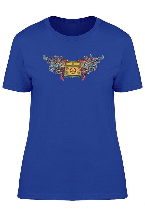Cool Hippie Van T-Shirt Women -Image by Shutterstock, Female x-Large