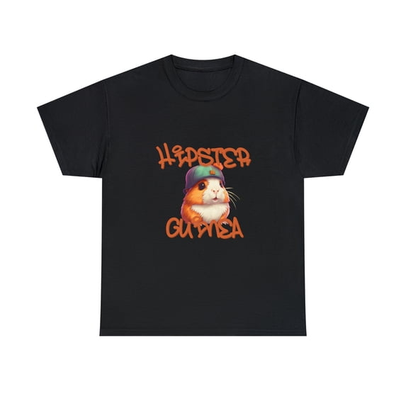 Cool Hipster Guinea Heavy Cotton Tee