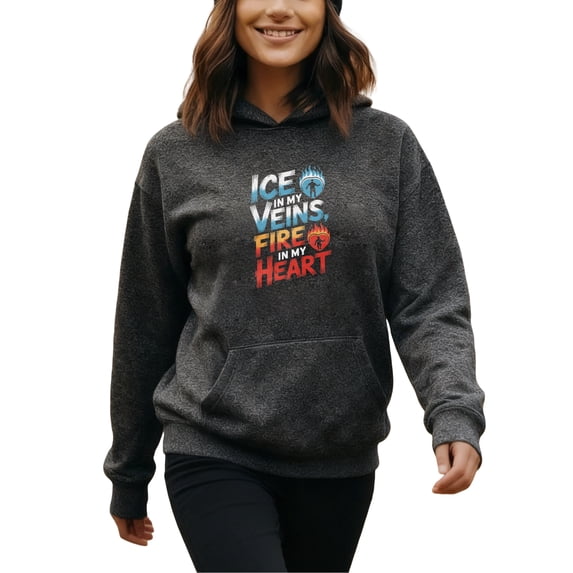 Cool Hockey Hoodie for Men and Women, Unisex Pullover Hooded Sweatshirt, Comfortable Cotton Poly Blend, Casual Everyday Streetwear