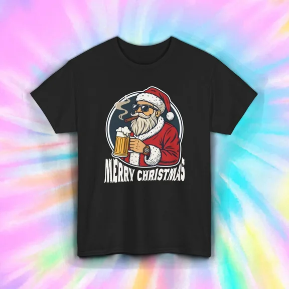 Cool Holiday Cheer Shirt Merry Christmas Party Humor Winter Graphic Unisex T-Shirt, up to size 5XL