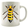 thumbnail image 1 of Cool Hornet 11 oz Coffee Mug - Fun Insect Humor White Ceramic Gift, 1 of 4