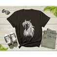 thumbnail image 1 of Cool Horse Pony Lover Gift Shirt For Men Women Kids Girls Boys Aesthetic Horse Lover Gift Ideas Tshirt Graphic Horse Head Silhouette T-shirt, 1 of 8