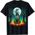 thumbnail image 1 of Cool Horse Skeleton Halloween Christmas Birthday T-Shirt All Size S-5Xl, 1 of 4