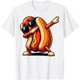 thumbnail image 1 of Cool Hot dog Dabbing Funny Fast Food Hotdog Lovers Toddler T-Shirt , White, 1 of 9