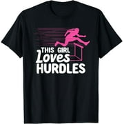 Cool Hurdle Design For Girls Women Hurdling Athletics Sport T-Shirt
