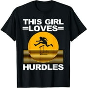 Cool Hurdle Design For Girls Women Hurdling Athletics Sport T-Shirt
