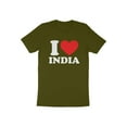 thumbnail image 1 of Cool I Love India Independence Day Patriotic Travel Gift T-Shirt Indian Citizen Resident Visitor Truism Presents Tshirt, 1 of 10