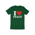 thumbnail image 1 of Cool I Love Italy National Day Patriotic Travel Italian Gift T-Shirt Italy Citizen Resident Visitor Truism Presents Tshirt, 1 of 10