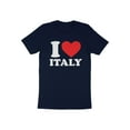 thumbnail image 1 of Cool I Love Italy National Day Patriotic Travel Italian Gift T-Shirt Italy Citizen Resident Visitor Truism Presents Tshirt, 1 of 10