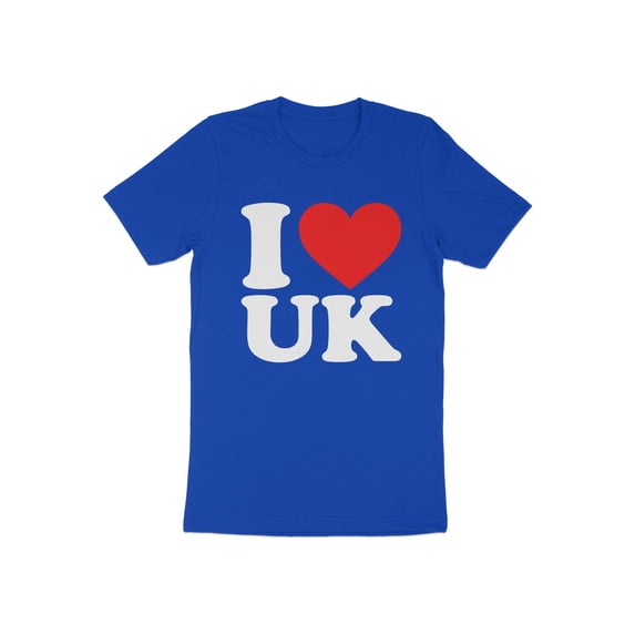 Cool I Love UK United Kingdom British Patriotic Travel Gift T-Shirt British Citizen Resident Visitor Truism Presents Tshirt