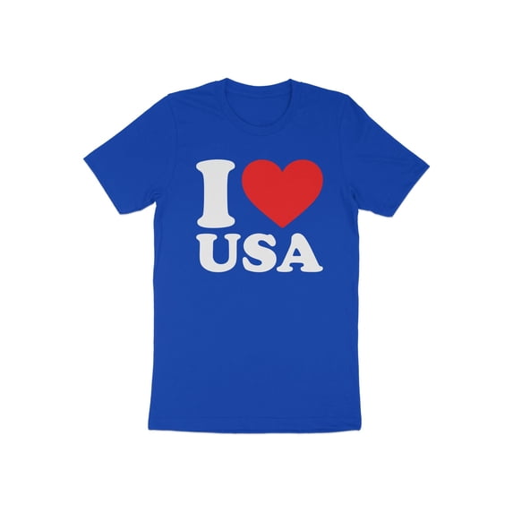 Cool I Love USA 4th of July Independence Day Patriotic Gift T-Shirt United States of America Citizen Resident Presents Tshirt