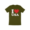 thumbnail image 1 of Cool I Love USA 4th of July Independence Day Patriotic Gift T-Shirt United States of America Citizen Resident Presents Tshirt, 1 of 10