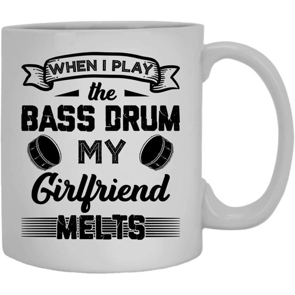 Cool I Play The Bass Drum Mug, Coffee Mug Design 11 oz