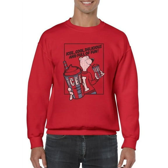 Cool ICEE Bear Delight - Fun And Refreshing Drink Design Men's Sweatshirt