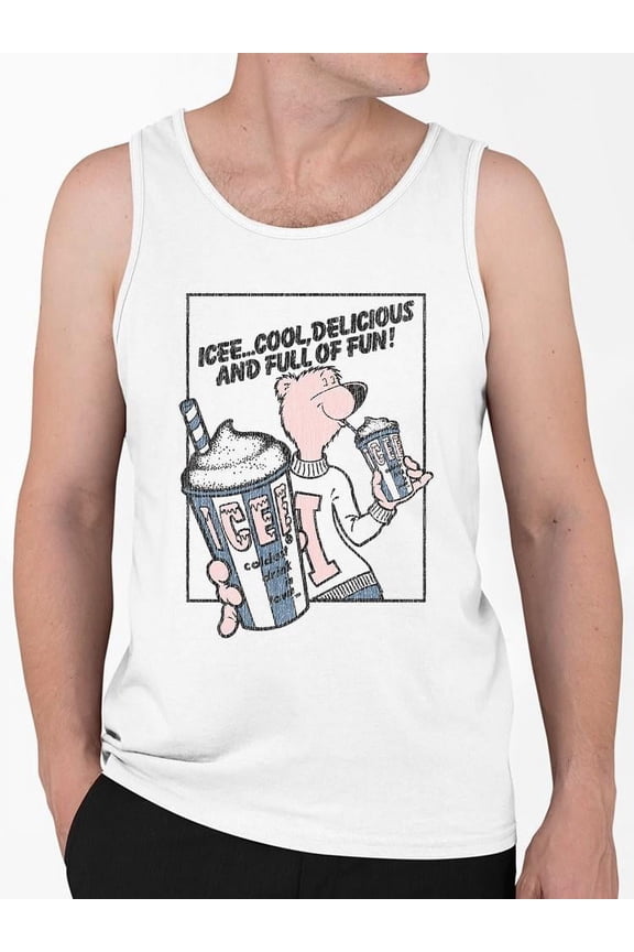 Cool ICEE Bear Delight - Fun And Refreshing Drink Graphic Men's Tank Top