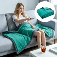 thumbnail image 1 of Cool Ice Blanket, 39.4×55.1 in Cooling Blankets for Hot Sleepers, Lightweight Summer Comforter, Double Cold Effect Fiber Quilt, Cooler Blanket, Hot Sleepers Night Cooling Blanket,Teal, 1 of 4