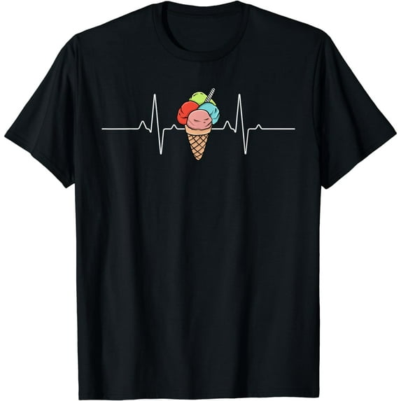 Cool Ice Cream For Men Women Summer Ice Cream Lover Sundae T-Shirt