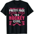 thumbnail image 1 of Cool Ice Hockey For Women Girls Hockey Player Sports Lovers T-Shirt, 1 of 4