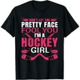 thumbnail image 1 of Cool Ice Hockey For Women Girls Hockey Player Sports Lovers T-Shirt, 1 of 4