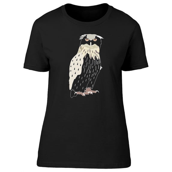 Cool Illustration Of An Owl T-Shirt Women -Image by Shutterstock, Female Medium