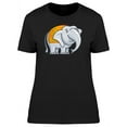 thumbnail image 1 of Cool Indian Elephant Cartoon T-Shirt Women -Image by Shutterstock, Female Medium, 1 of 2
