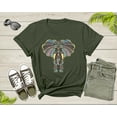 thumbnail image 1 of Cool Indian Mandala Elephant Lover Gift Tee Shirt Mens Womens Cute Elephant Tshirt Graphic Design Print Elephant Kids Boys Girls T-shirt, 1 of 8
