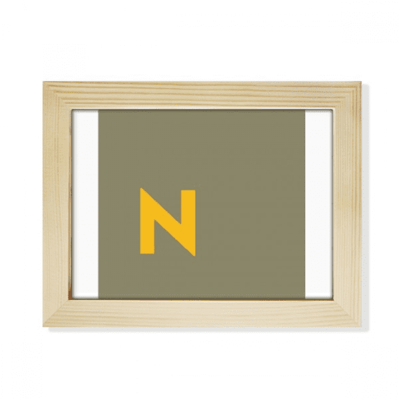 Cool Individual Letter N Art Deco Fashion Desktop Photo Frame Picture Art Decoration Painting 6x8 inch