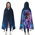 thumbnail image 1 of Cool Jaguar Wearable Blanket Hoodies for Women Men Adults Jaguar Lovers Soft Cozy Starry Sky Jaguars Hooded Blankets for Travel Camping Decor Birthday Gifts 60X80 Inch, 1 of 5