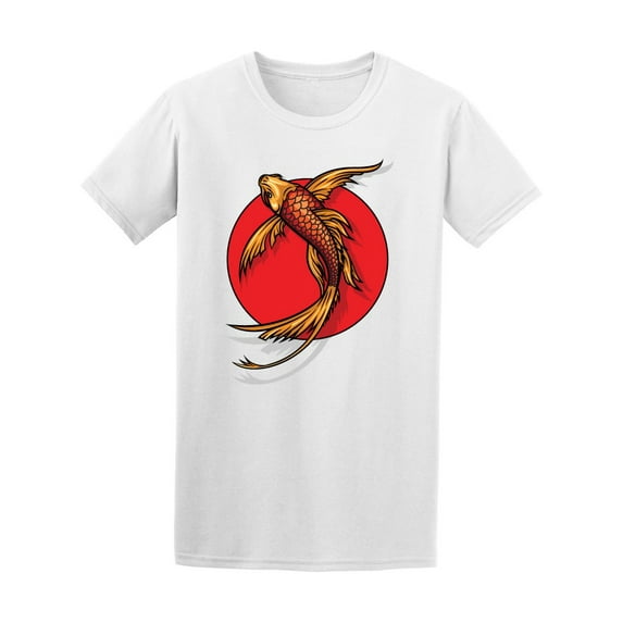 Cool Japanese Goldfish Koi T-Shirt Men -Image by Shutterstock, Male Small