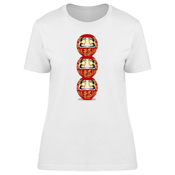 Cool Japanese Lucky Dolls T-Shirt Women -Image by Shutterstock, Female Medium