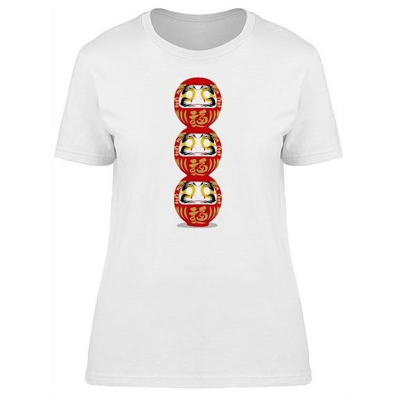 Cool Japanese Lucky Dolls T-Shirt Women -Image by Shutterstock, Female Medium