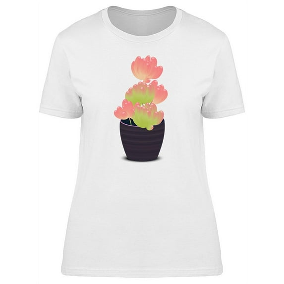 Cool Jelly Bean Plant In A Pot T-Shirt Women -Image by Shutterstock, Female Small